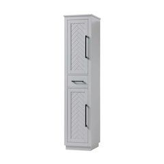 16 inch Bath Storage Cabinet in Grey
