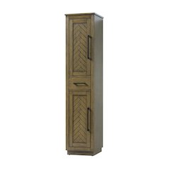 16 inch Bath Storage Cabinet in Hazel Oak