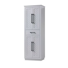 24 inch Bath Storage Cabinet in Grey