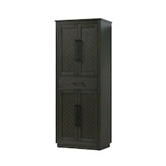 28 inch Bath Storage Cabinet in Chocolate Oak