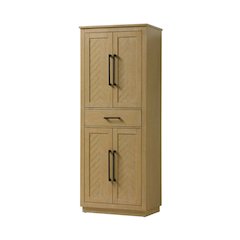 28 inch Bath Storage Cabinet in Linen oak