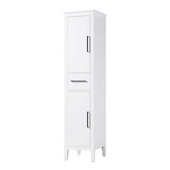 16 Inch Bath Storage Cabinet in White