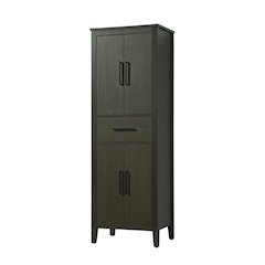 24 Inch Bath Storage Cabinet in Mocha Brown