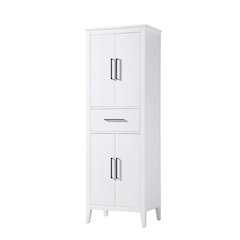 24 Inch Bath Storage Cabinet in White