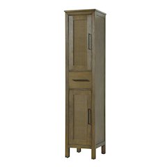 16 Inch Bath Storage Cabinet in Hazel Oak