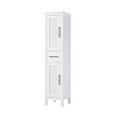16 Inch Bath Storage Cabinet in White