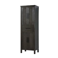 24 Inch Bath Storage Cabinet in Chocolate Oak