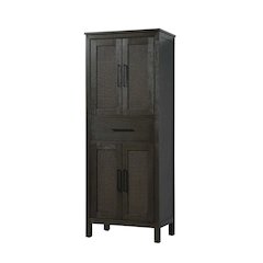 28 Inch Bath Storage Cabinet in Chocolate Oak