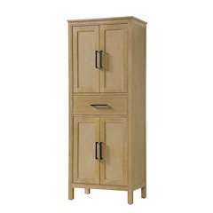 28 Inch Bath Storage Cabinet in Linen Oak