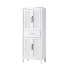 28 Inch Bath Storage Cabinet in White