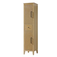 16 Inch Bath Storage Cabinet in Linen Oak