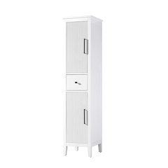 16 Inch Bath Storage Cabinet in White