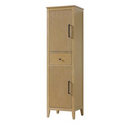 20 Inch Bath Storage Cabinet in Linen Oak