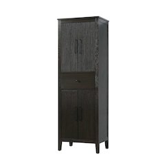 24 Inch Bath Storage Cabinet in Chocolate Oak