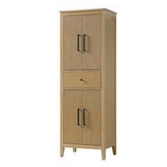 24 Inch Bath Storage Cabinet in Linen Oak