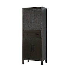 28 Inch Bath Storage Cabinet in Chocolate Oak