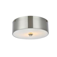 Hazen 2 light 12 inch Burnished Nickel flush mount