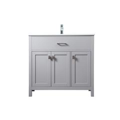 36 Inch SIngle Bathroom Vanity In Grey