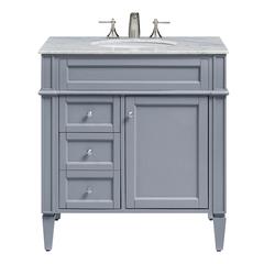 32 In. Single Bathroom Vanity Set In Grey