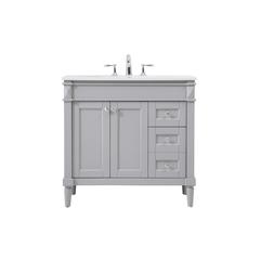 36 inch Single bathroom vanity in grey