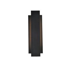 Raine Integrated LED wall sconce in black