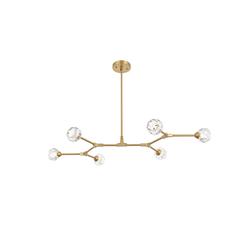 Zayne 6 Light Pendant in Gold
