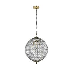 Earlene 3 light 16 inch antique bronze pendant