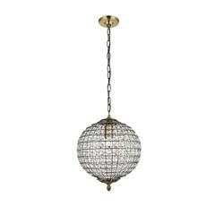 Earlene 1 light 12 inch antique bronze pendant