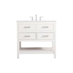 36 inch Single bathroom vanity in white