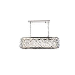 Madison 6 light polished Nickel Chandelier Clear Royal Cut Crystal