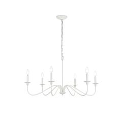 Rohan 30 inch chandelier in White