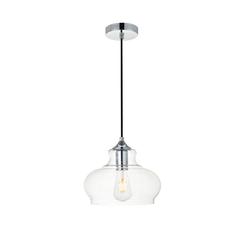 Destry 1 Light Chrome Pendant With Clear Glass