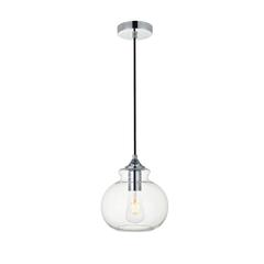 Destry 1 Light Chrome Pendant With Clear Glass