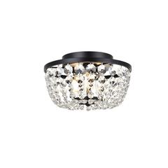 Cora 10 inch flush mount in black