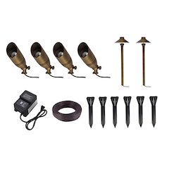 Aera Cast Brass Landscape Lighting Full Starter Pack Of 6 Kit 1
