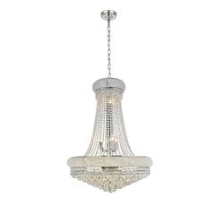 Primo 14 light Chrome Chandelier Clear Royal Cut Crystal