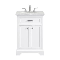 24 In. Single Bathroom Vanity Set In White