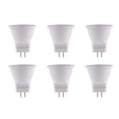 Dimmable 3 W LED MR11 light bulb 3000K pack of 6