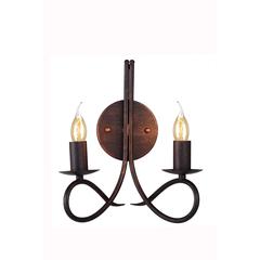 Lyndon 2 light Dark Bronze Wall Sconce