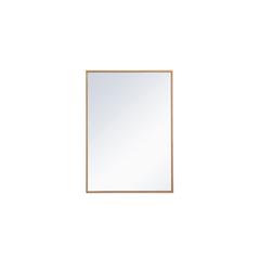 Metal mirror medicine cabinet 20 inch x 28 inch in Brass