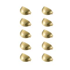 Atticus 3" Center to Center Brushed Gold Cup Bar Pull Multipack (set of 10)