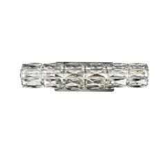 Valetta Integrated Led Chip Light Chrome Wall Sconce Clear Royal Cut Crystal
