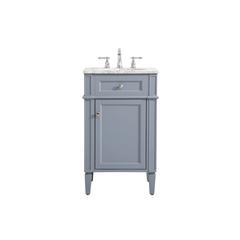 21 inch Single bathroom vanity in grey