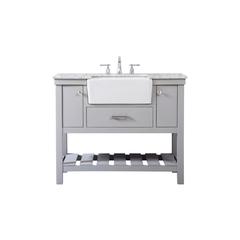42 inch Single bathroom vanity in grey