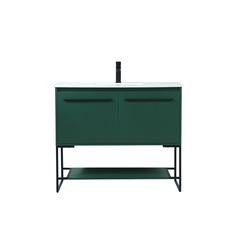 40 inch Single bathroom vanity in green