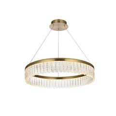 Rune 24 inch Adjustable LED chandelier in Satin Gold