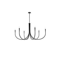 Layne 50 inch chandelier in Black