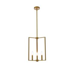 Vino 3 lights pendant in brass