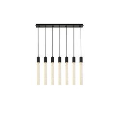 Weston 7 lights pendant in black