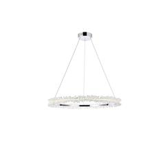 Laurel LED 34 inch Chrome pendant